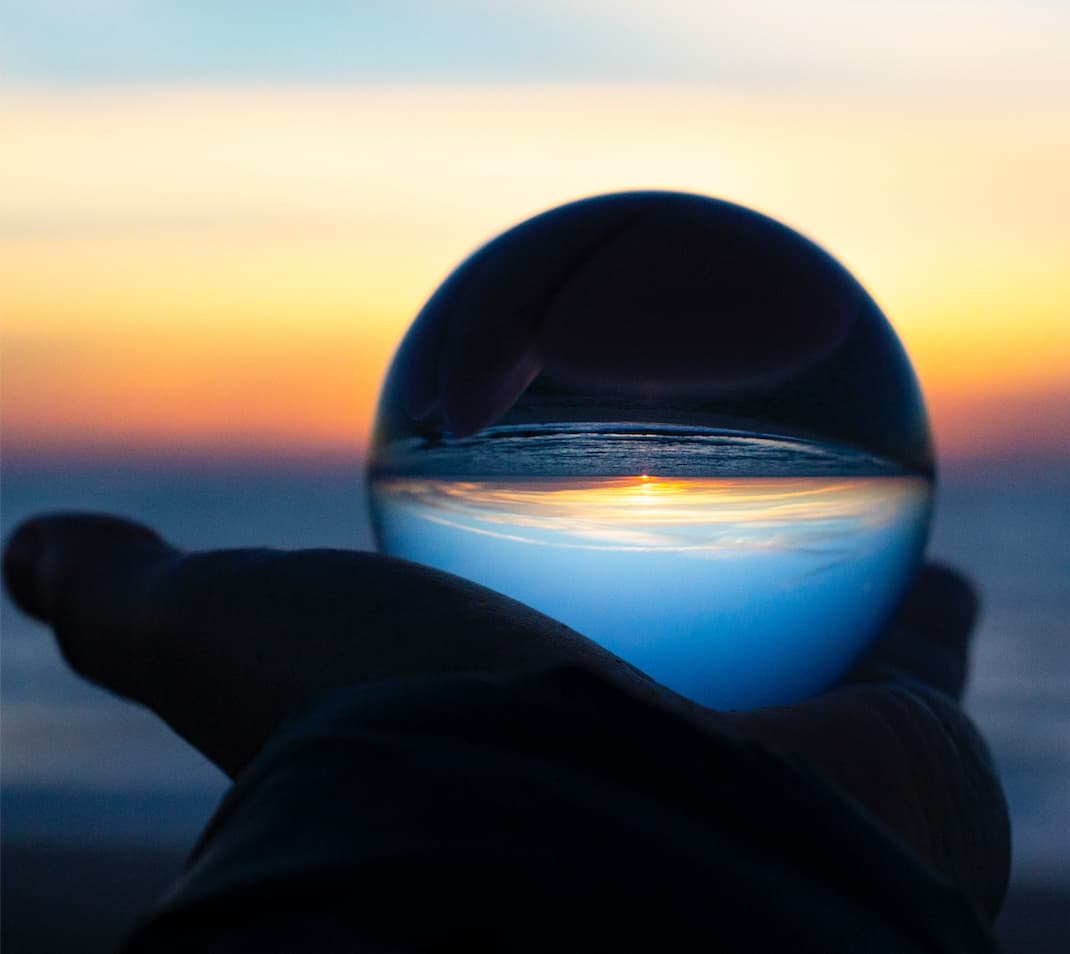 Bild einer Glaskugel